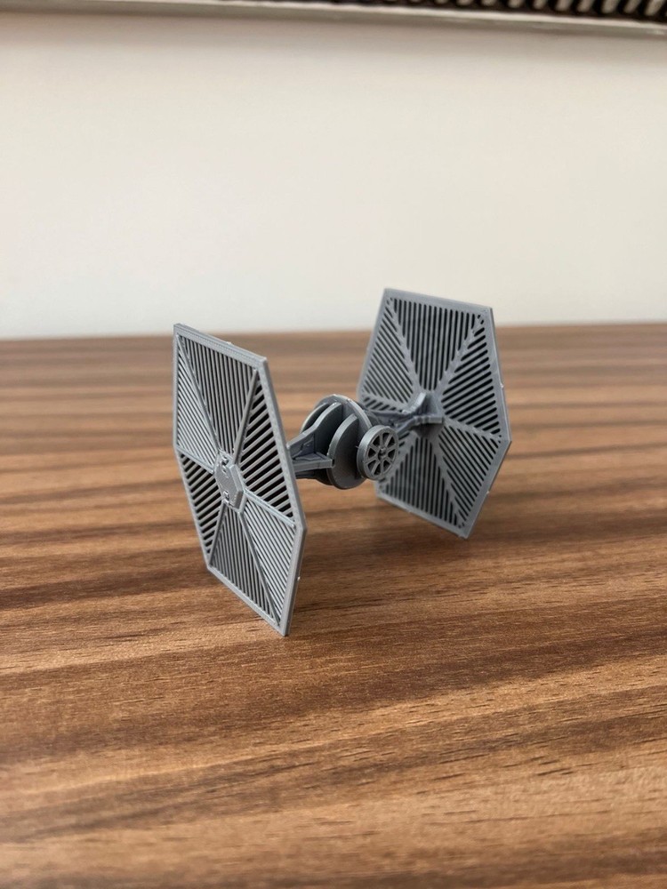 TIE Fighter Plastic Model Kit Gray Unassembled Science Fiction