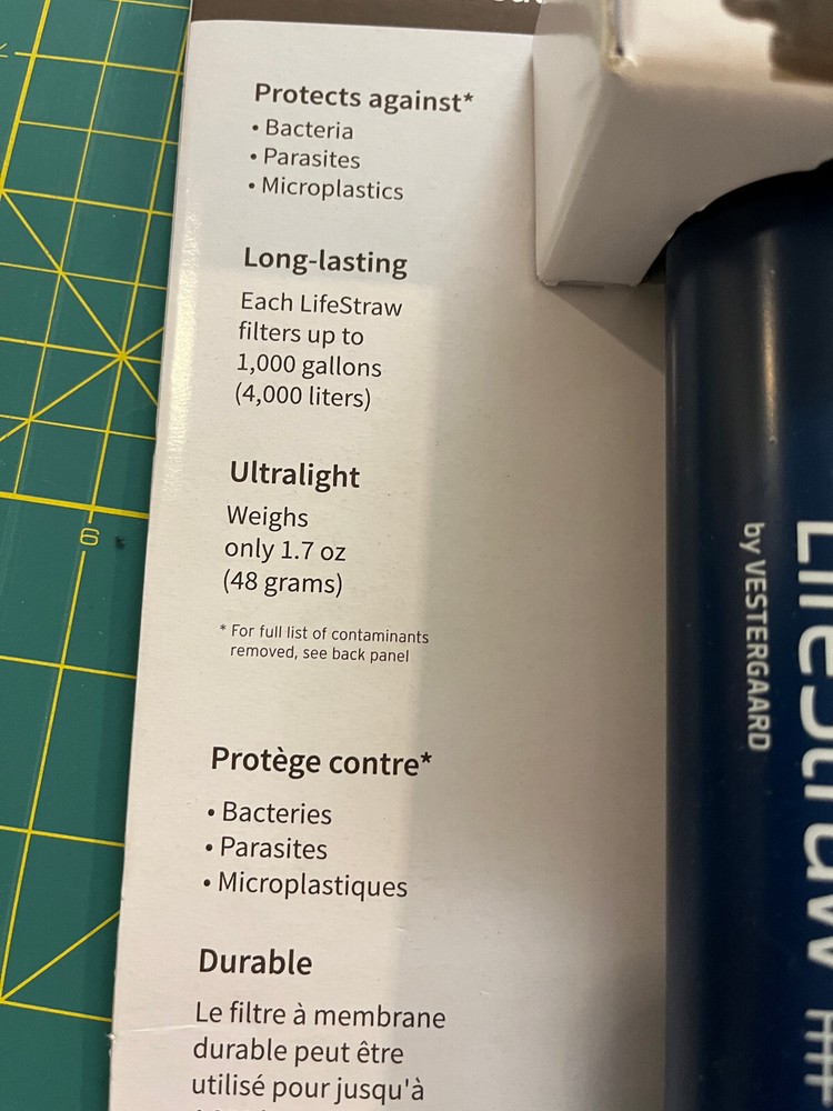Lifestraw Personal Water Filter 4-pack