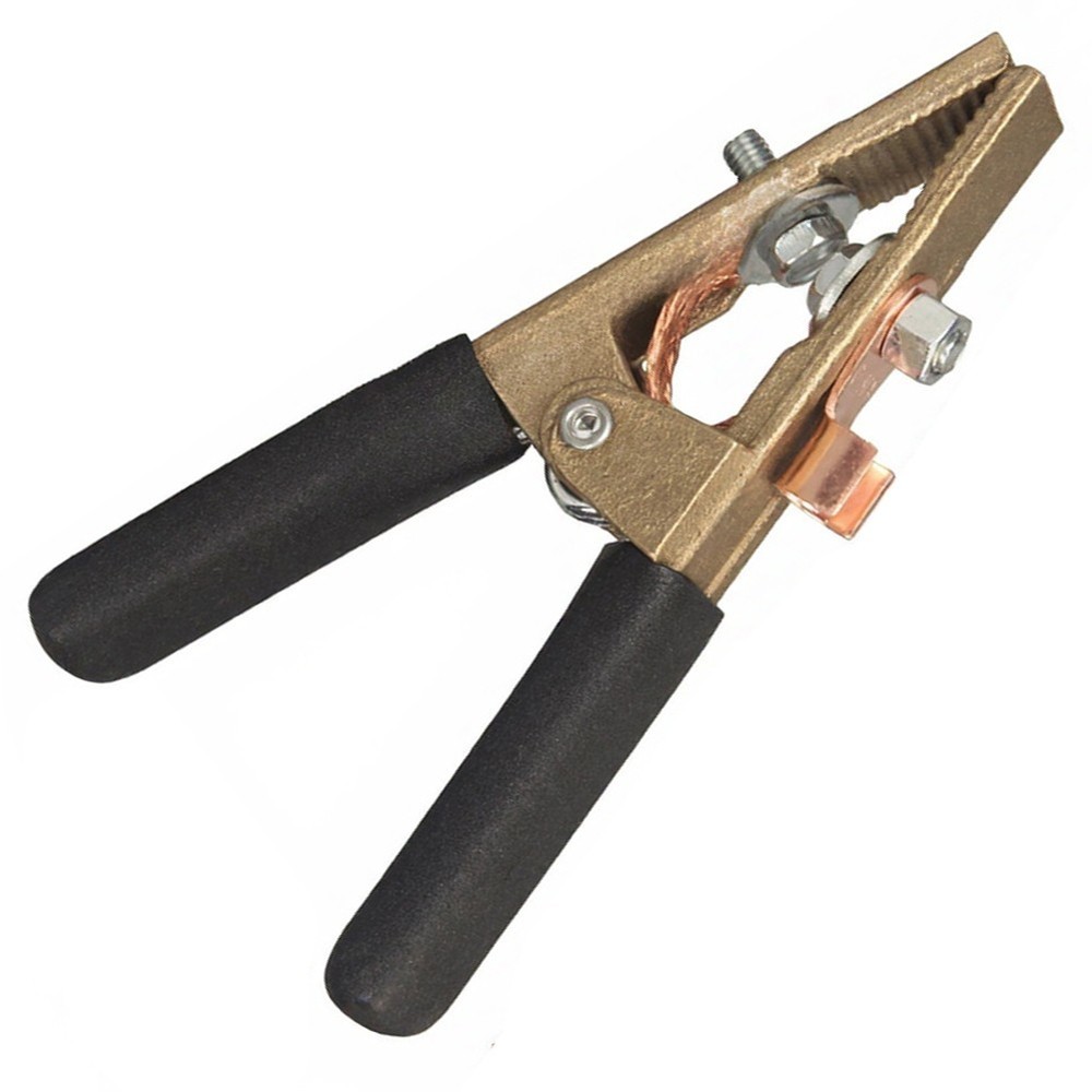 300A Earth Cable Clamp A Shape Brass with Protective Handle for Safe Operation