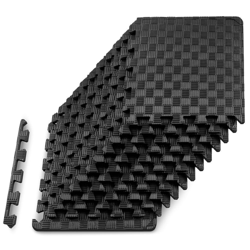 ProsourceFit Exercise Puzzle Mat ½ in, Checkered EVA Foam Puzzle Floor Mat...