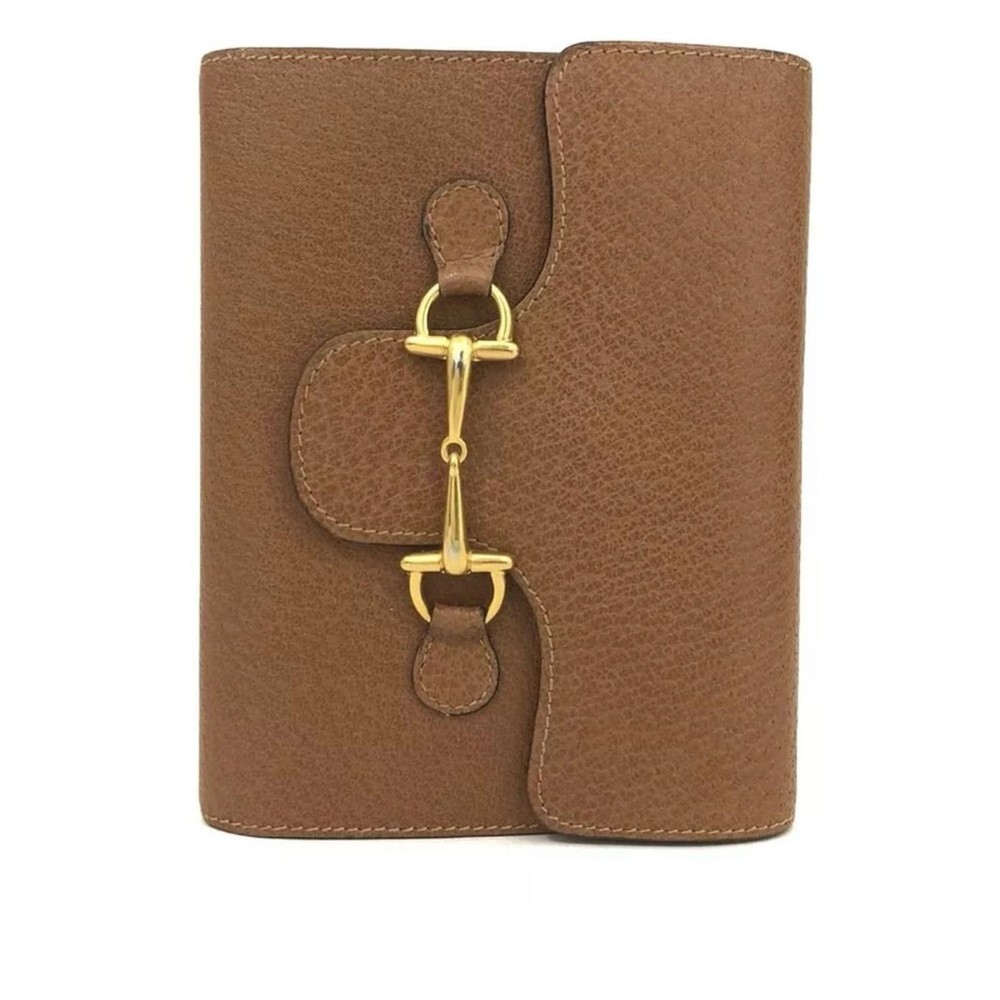 GUCCI Horse Bit Leather Notebook Cover Set