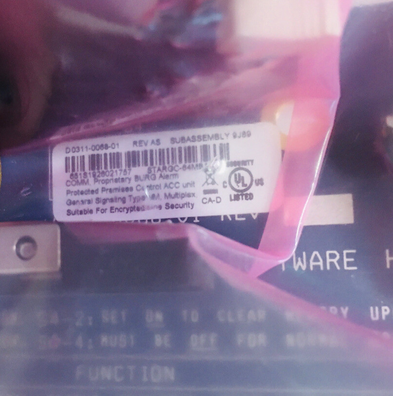 Software House iStar Pro STARGC-64MBA Controller Card 0311-0068-01