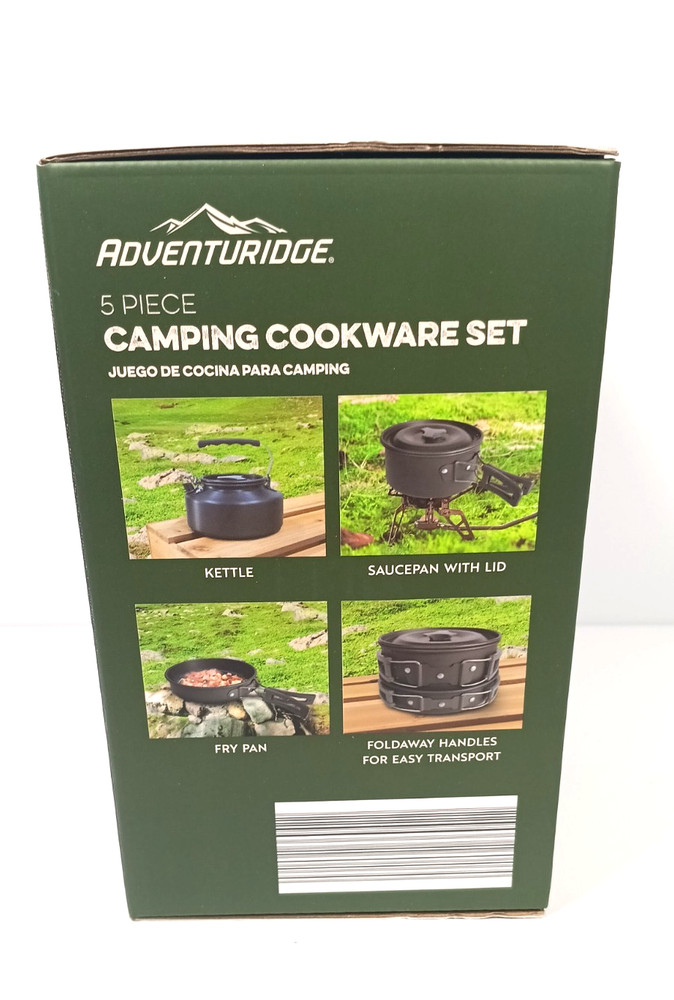 Adventuridge 5 Piece Collapsible Camping Cookware Set
