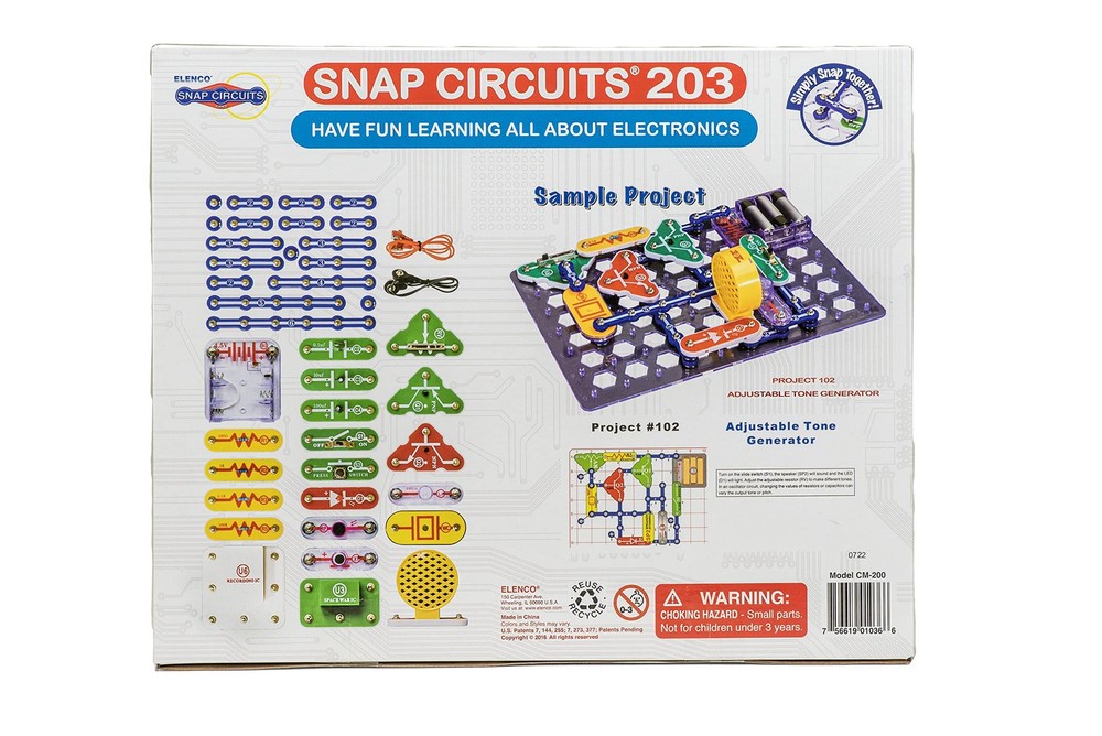 Snap Circuits 203 Electronics Exploration Kit | Over 200 Plus, Multi-color