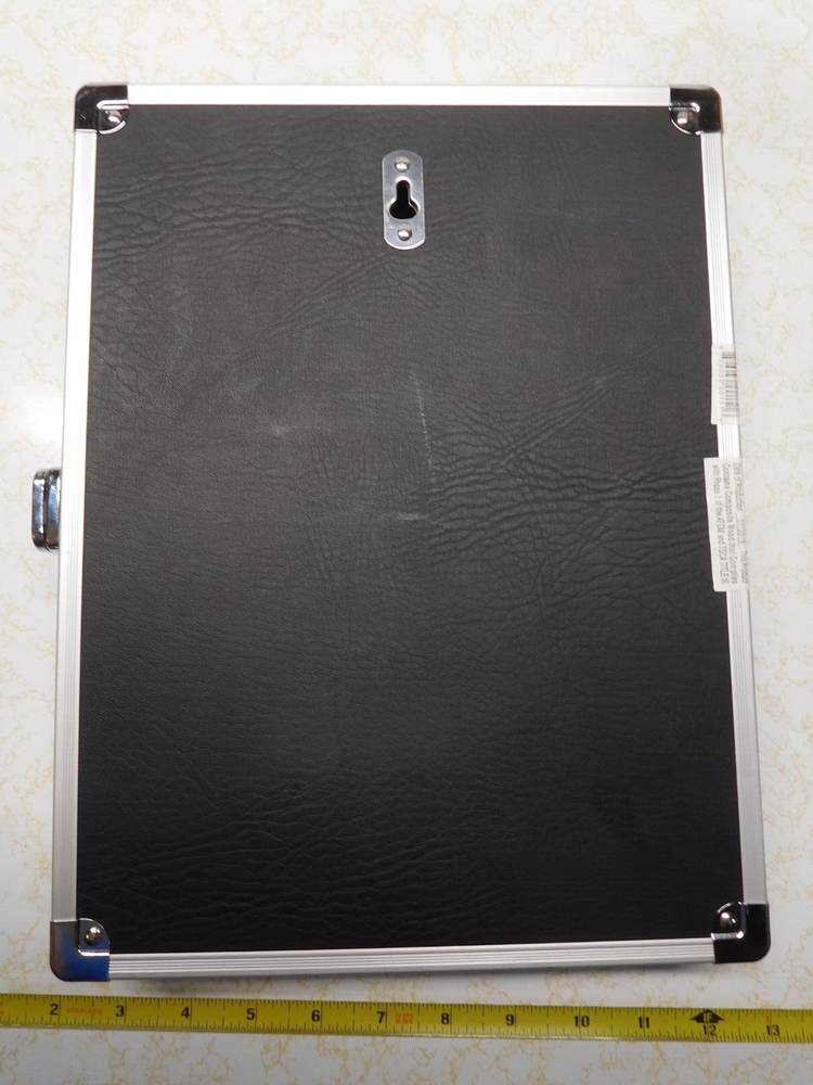 Vaultz Clipboard/Locking Case Black with Stainless Steel