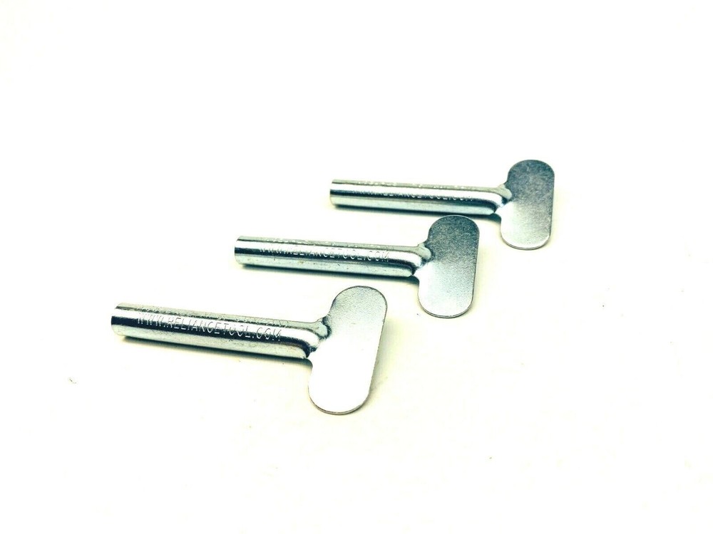 (3 pack) 2" Metal Tube Roller Key Split