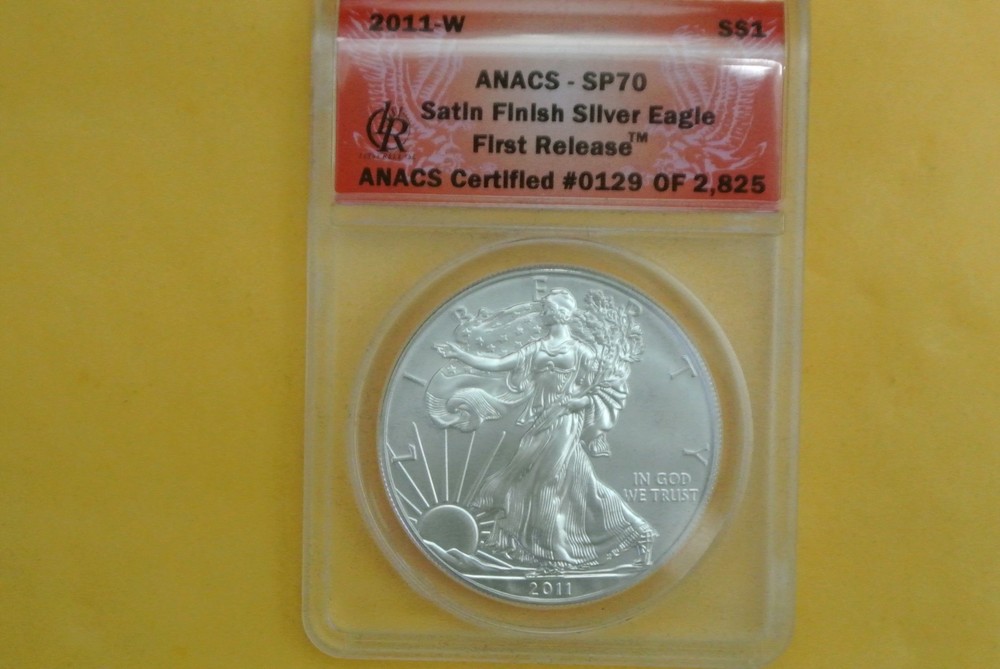 2011-W Burnished Silver Eagle - SP70 ANACS First Release
