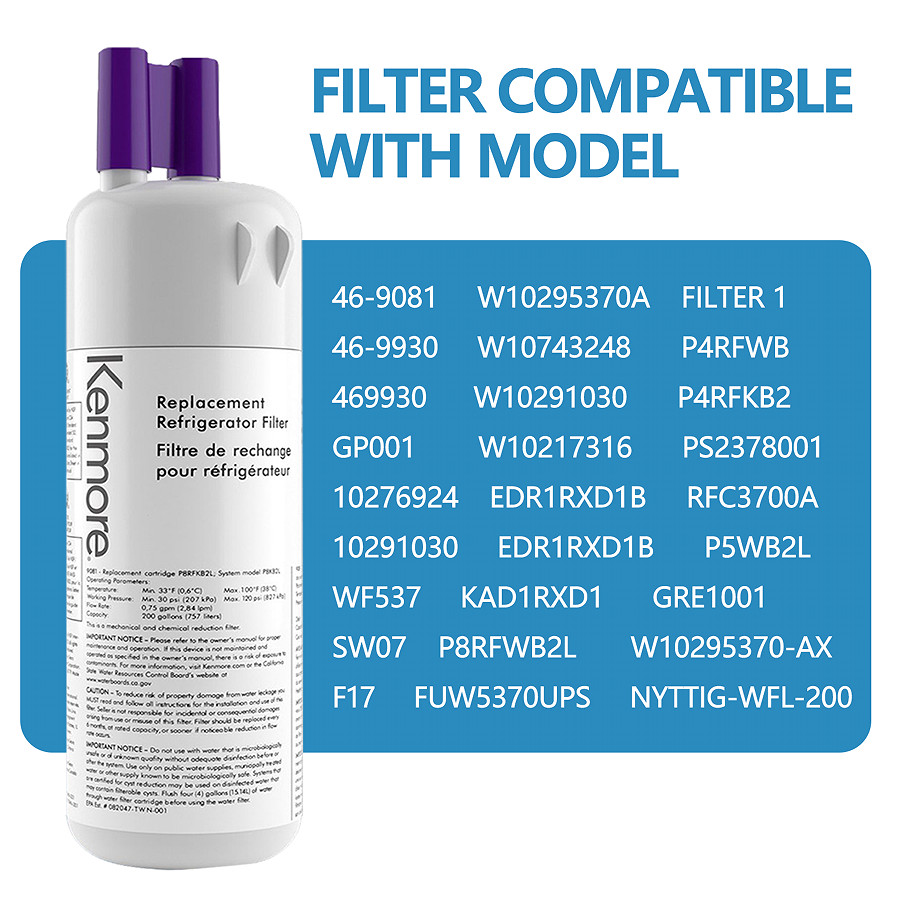 2-6? Pack Kenmore 9081 Replacement Refrigerator Water Filter 46-9081 46-9930