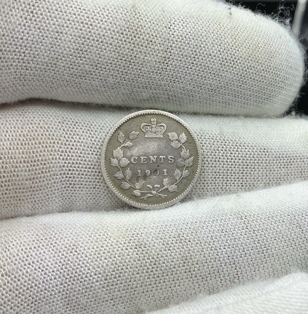 1901 Canada 5 Cents Silver! U214