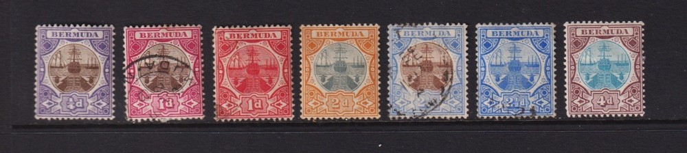 Bermuda - 7 from 1906 set, cat. $ 34.85