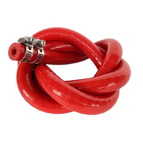 High Temp Reinforced Silicone Heater Tubing Hose 6.5MM (1/4") X 3.28FT Red