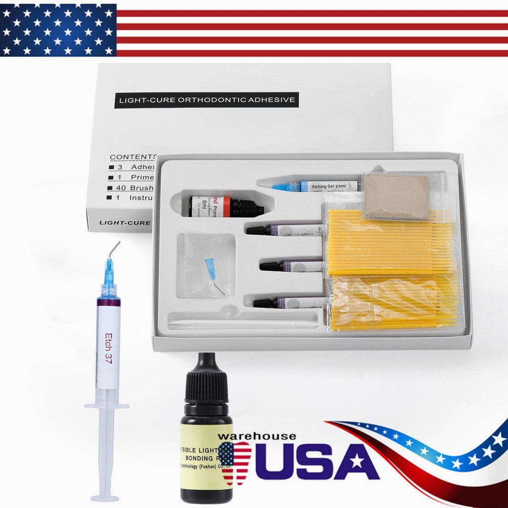 Dental Orthodontic Light Cure Bracket Bonding Adhesive /Etching Gel