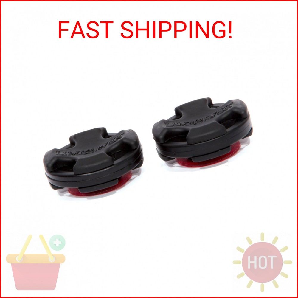 LimbSaver Broadband Dampener for Solid Limb Compound Bows, Black, 2-Pack