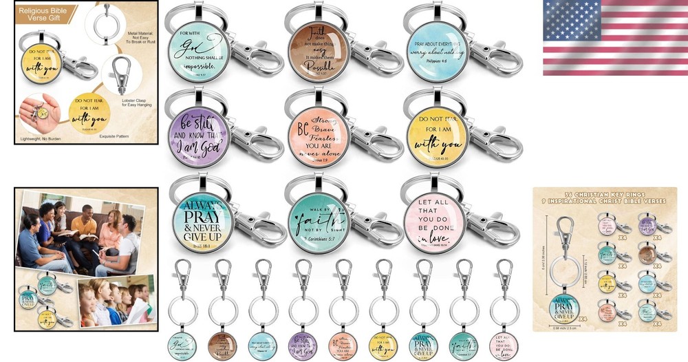 Church Group Gift Scripture Keychain Collection
