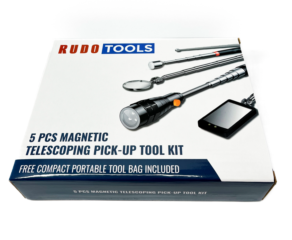 5 pcs Magnetic Telescoping Pickup Tool w Bag