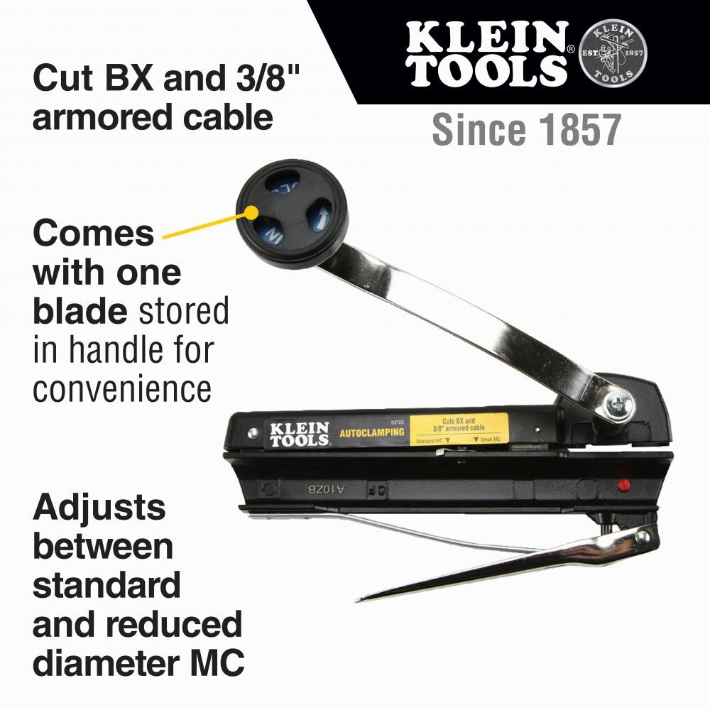 Klein Tools 53725 Armored and BX Cable Cutter