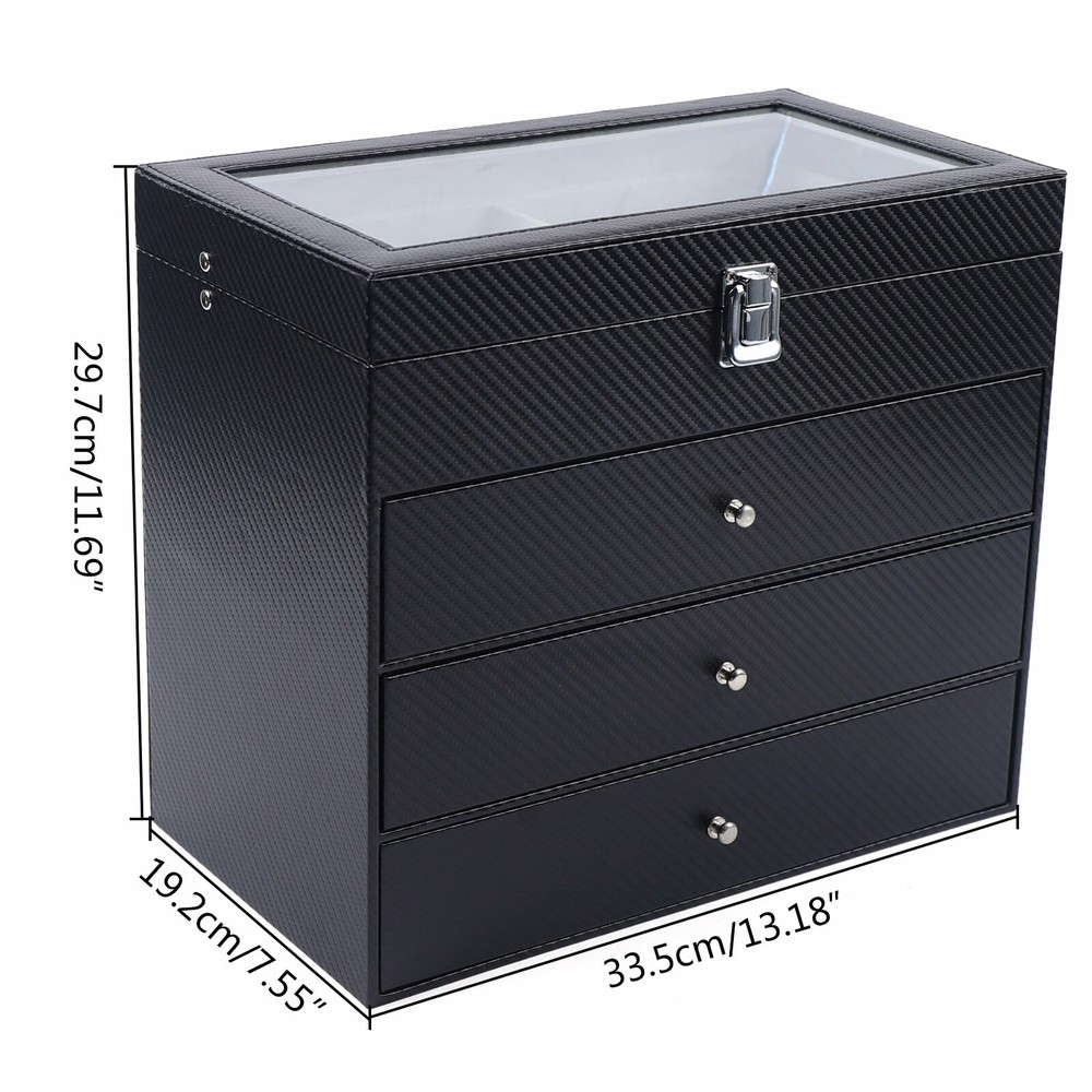 24-Slots Multiple Glasses Organizer Eyeglass Sunglass Storage Box Display Holder