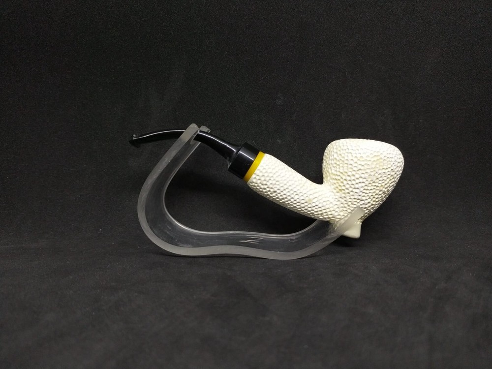 Meerschaum Pipe Private Design Acrylic Stem with Fitted Case