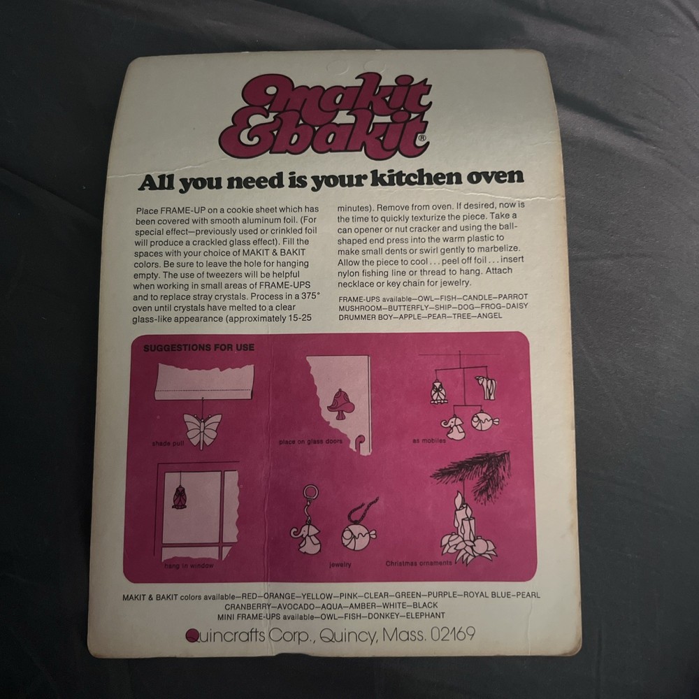 vintage “stained glass” frame