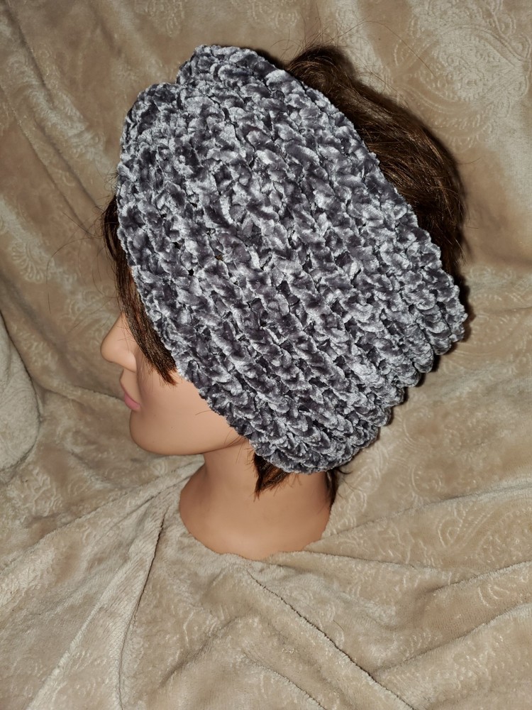 Crocheted Velvet Head Warmer