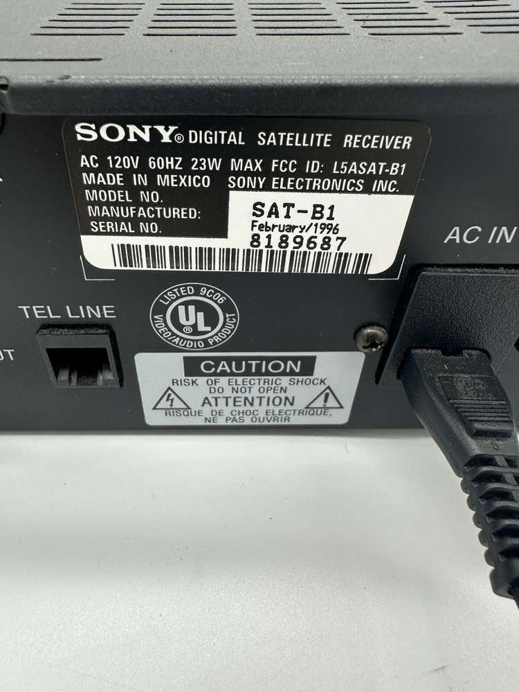 Sony SAT-B1 Digital Satellite Receiver/ No Remote