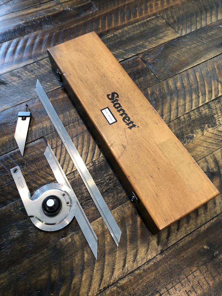 Starrett No. 359 bevel protractor 7 & 12” Blade