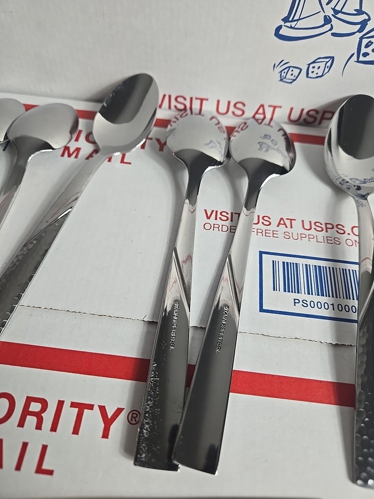 FLATWARE 19 pieces PFALTZGRAFF stainless LORING Hammered Flatware