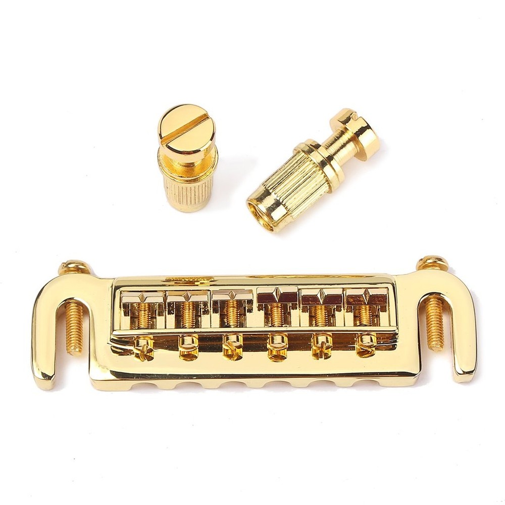 Alnicov Roller Bridge Saddle Tailpiece Combo Adjustable Wraparound Bridge for...