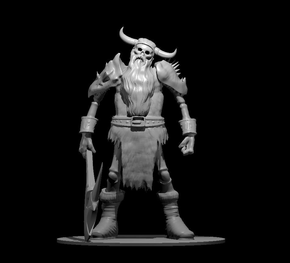 Frost Giant Skeleton Undead Monster Manual 28mm Scale DND D&D Tabletop Mini