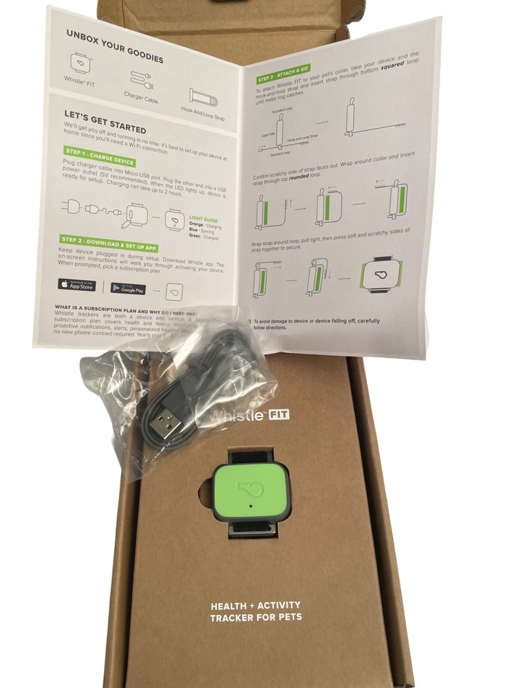Whistle Fit - Health +Activity Tracker For Pets New- Open Box