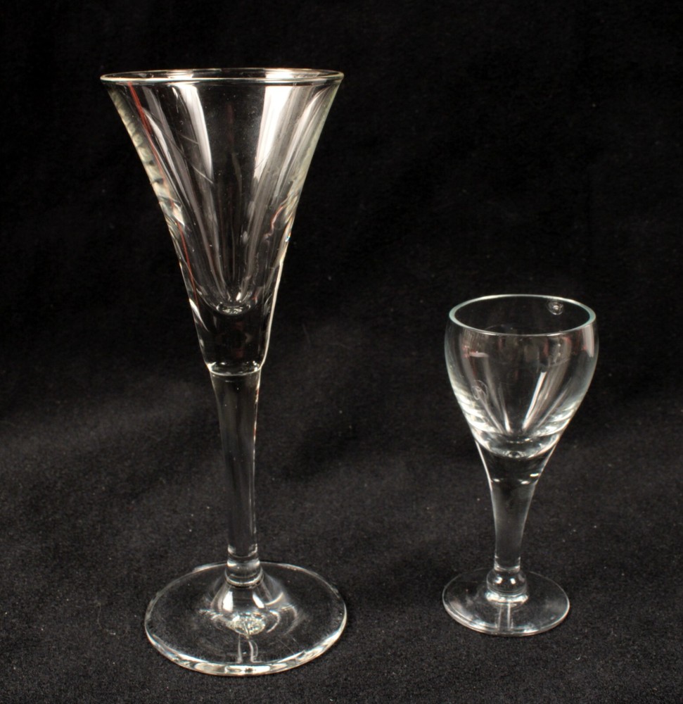 2 Crystal Codial Glasses Different Styles Nice