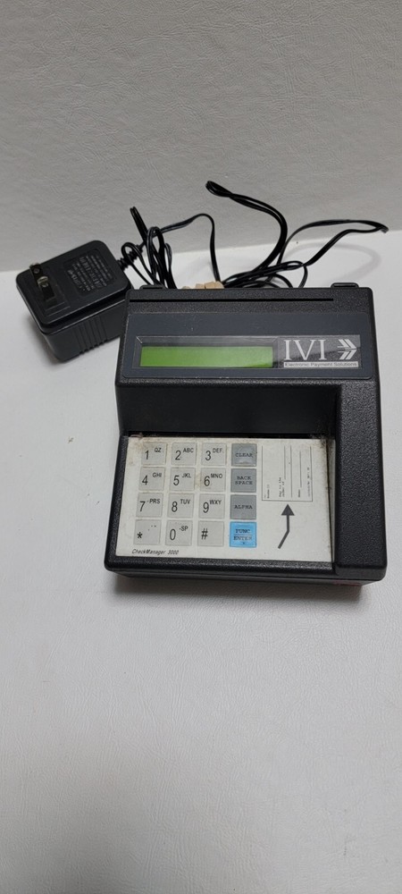 IVI Check Manager 3000 Check Reader Payment Terminal