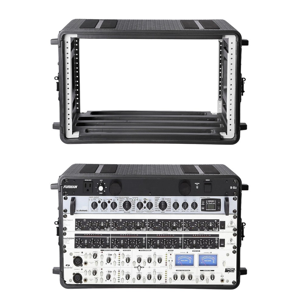 6U Rack Case, Space 10.2"Deep Rackmount Flight CasesMicrophone Carrying Case