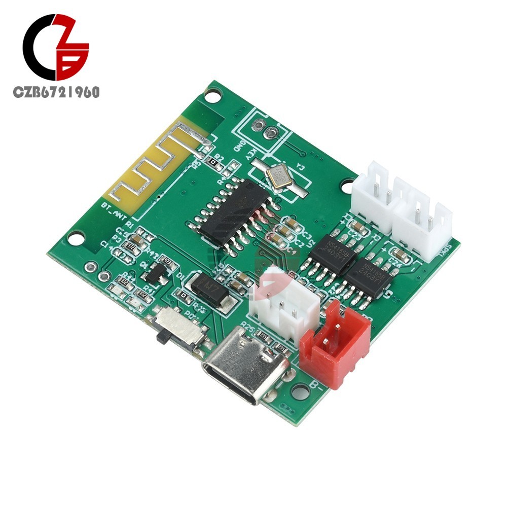 DC3.7V-5V 5W+5W Stereo 5.0 Bluetooth Bluetooth Decoder Module w/ Power Amplifier