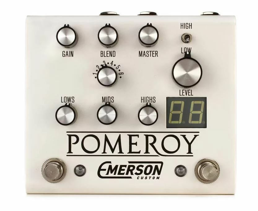 Emerson Custom Pomeroy Boost / OD / Distortion pedal - white