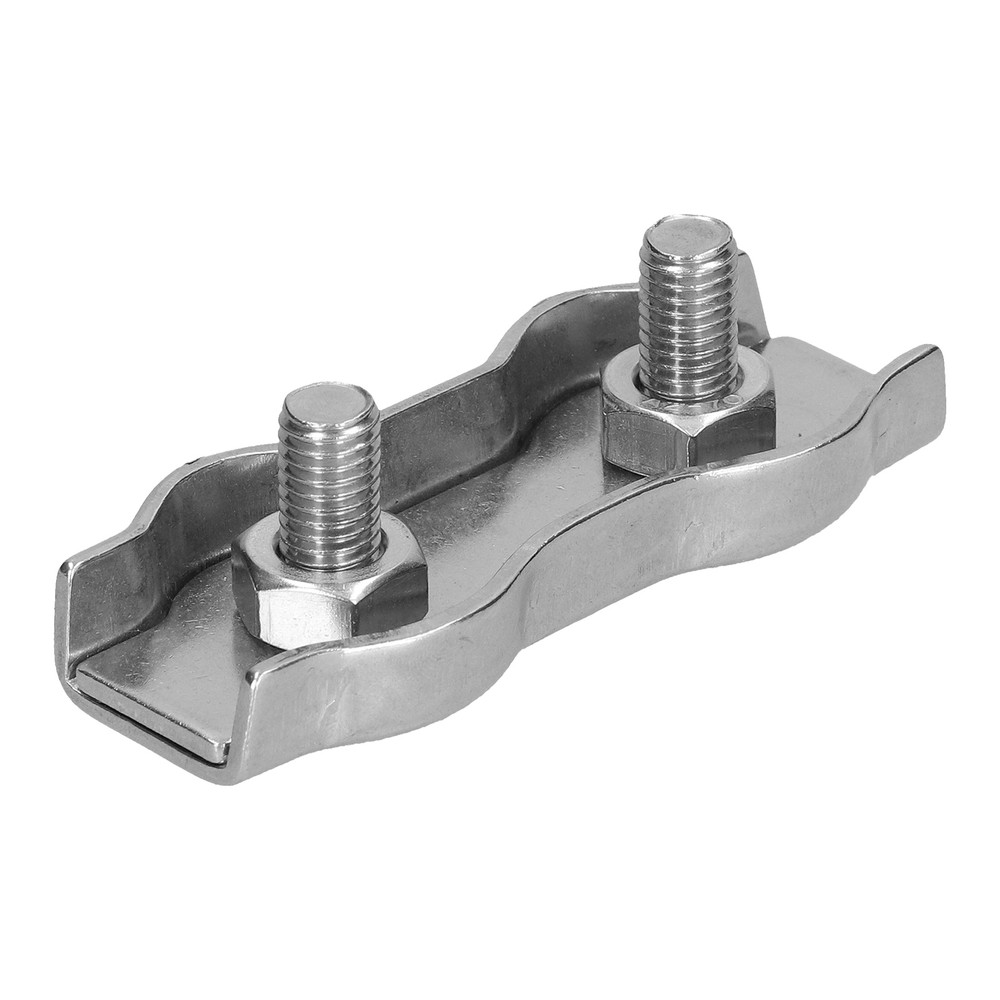 20Pcs M2 Wire Rope Clip StainlessSteel Cable Clamp Caliper Duplex Locking Device