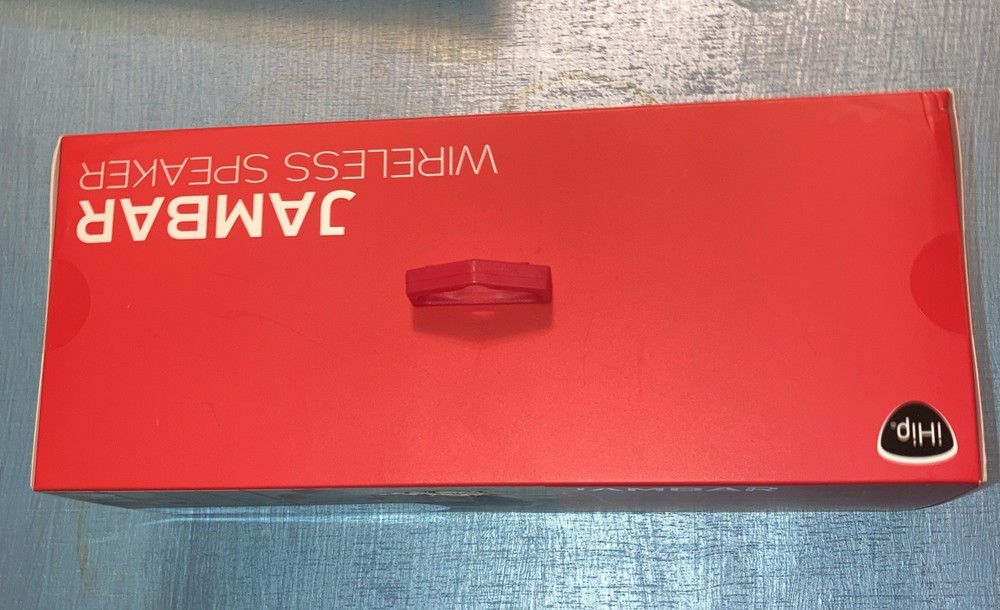 NEW iHip wireless bluetooth speaker JAMBAR 30' range Red usb charging AUX CABLE