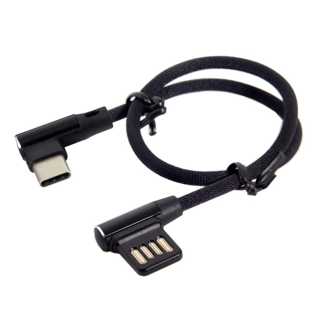 cablecc USB-C 3.1 Type-C to Left Type-C, Black USB2.0