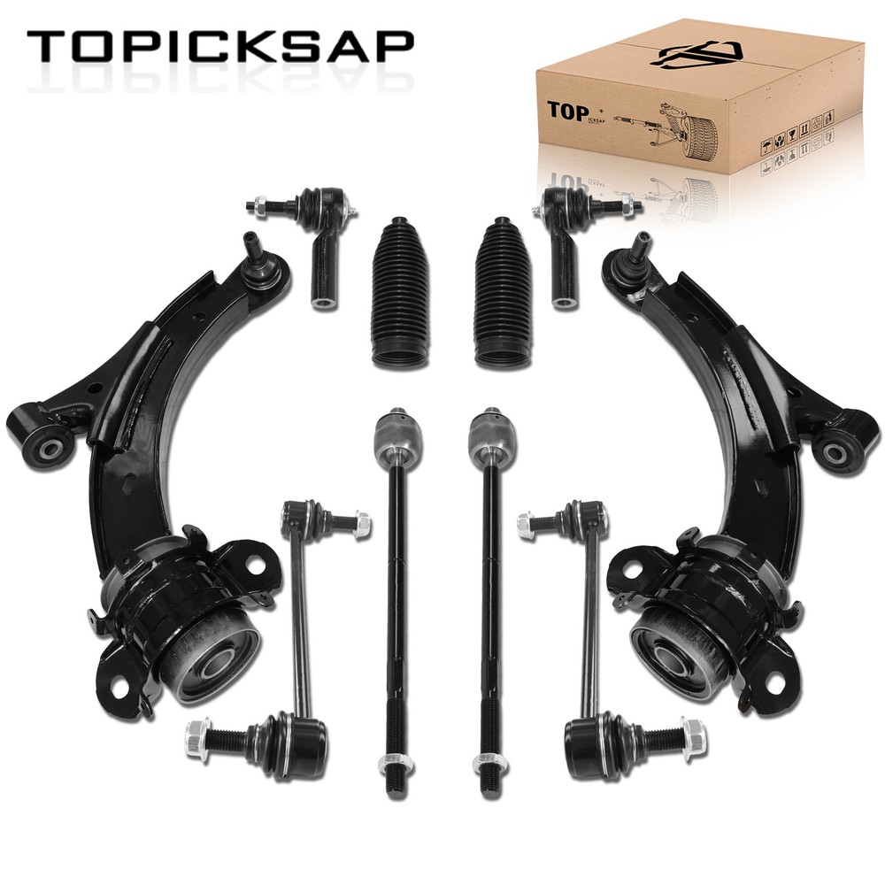 Front Lower Control Arm Sway Bar Link Tie Rod End Set For 2010 Ford Mustang