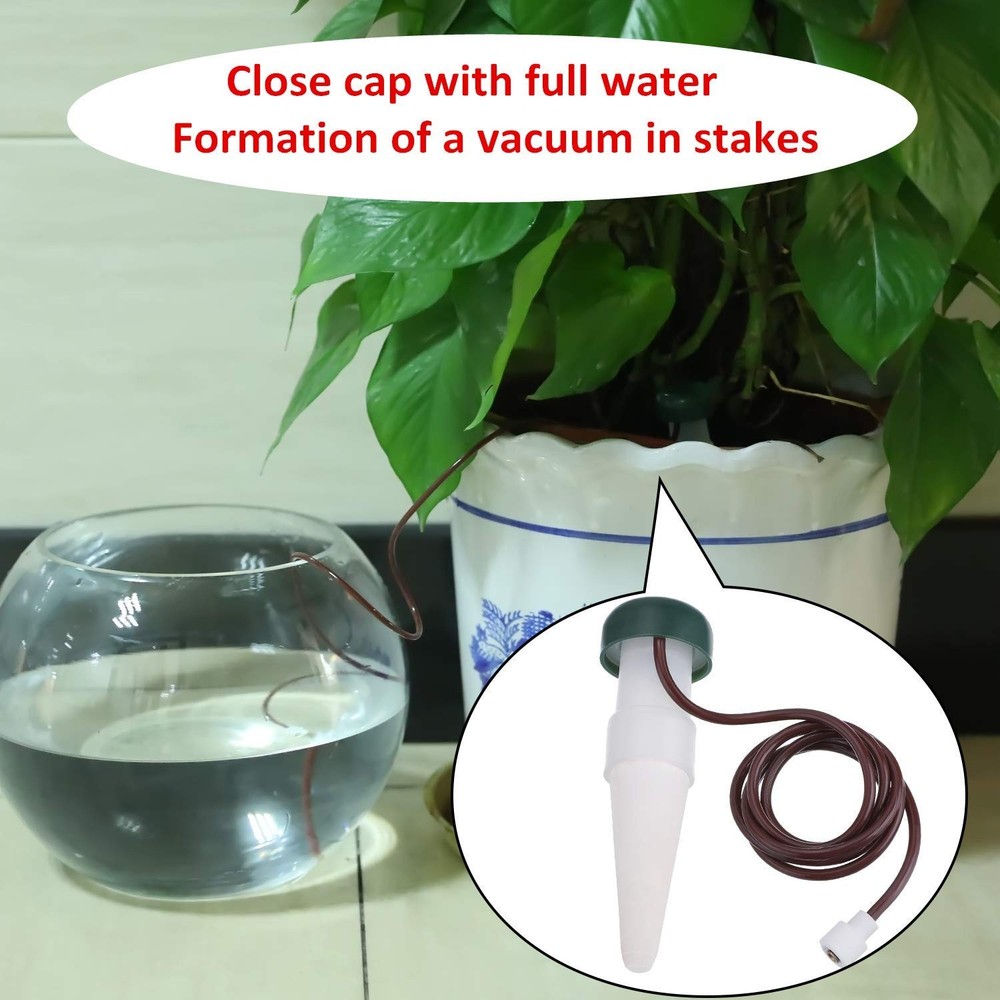 8 Pack Plant Self Watering Stakes Insert Automatic Watering Devices Self Wate...