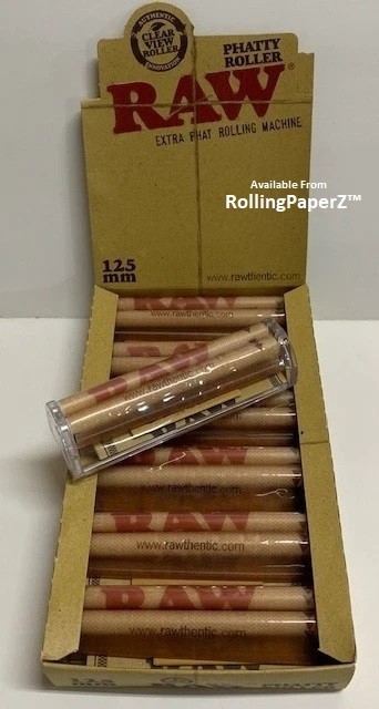 New! RAW PHATTY ROLLER EXTRA PHAT ROLLING MACHINE 125mm - Clear View Ends