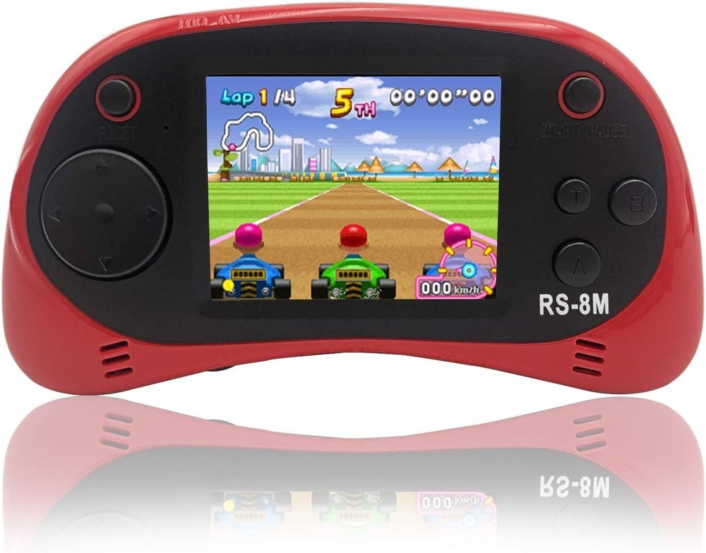 16 Bit Handheld Game Player - Lightweight, Rechargeable & Includes Accessories