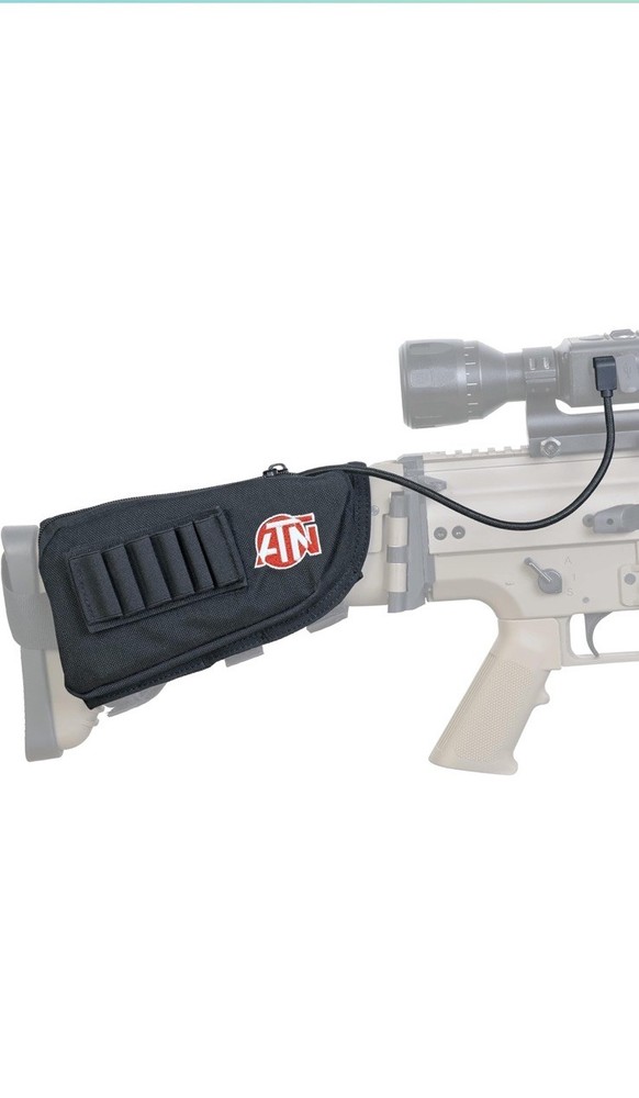 ATN Extended life Battery Pack USB Cable Cap Butt Stock Case
