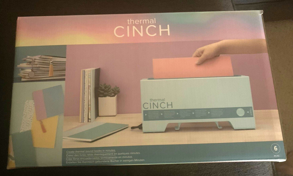 We R Memory Keepers Thermal Cinch Binding Machine Mint 12 Inch & a few extras
