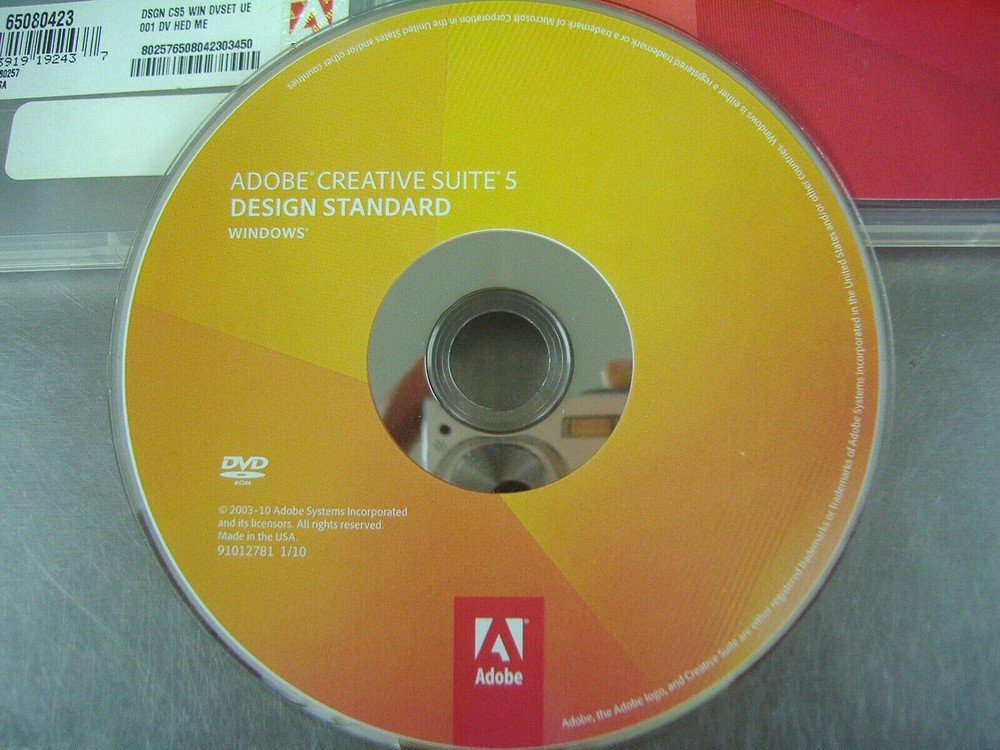 Adobe Creative Suite 5 CS5 Design Standard For Windows Full Retai DVD Version