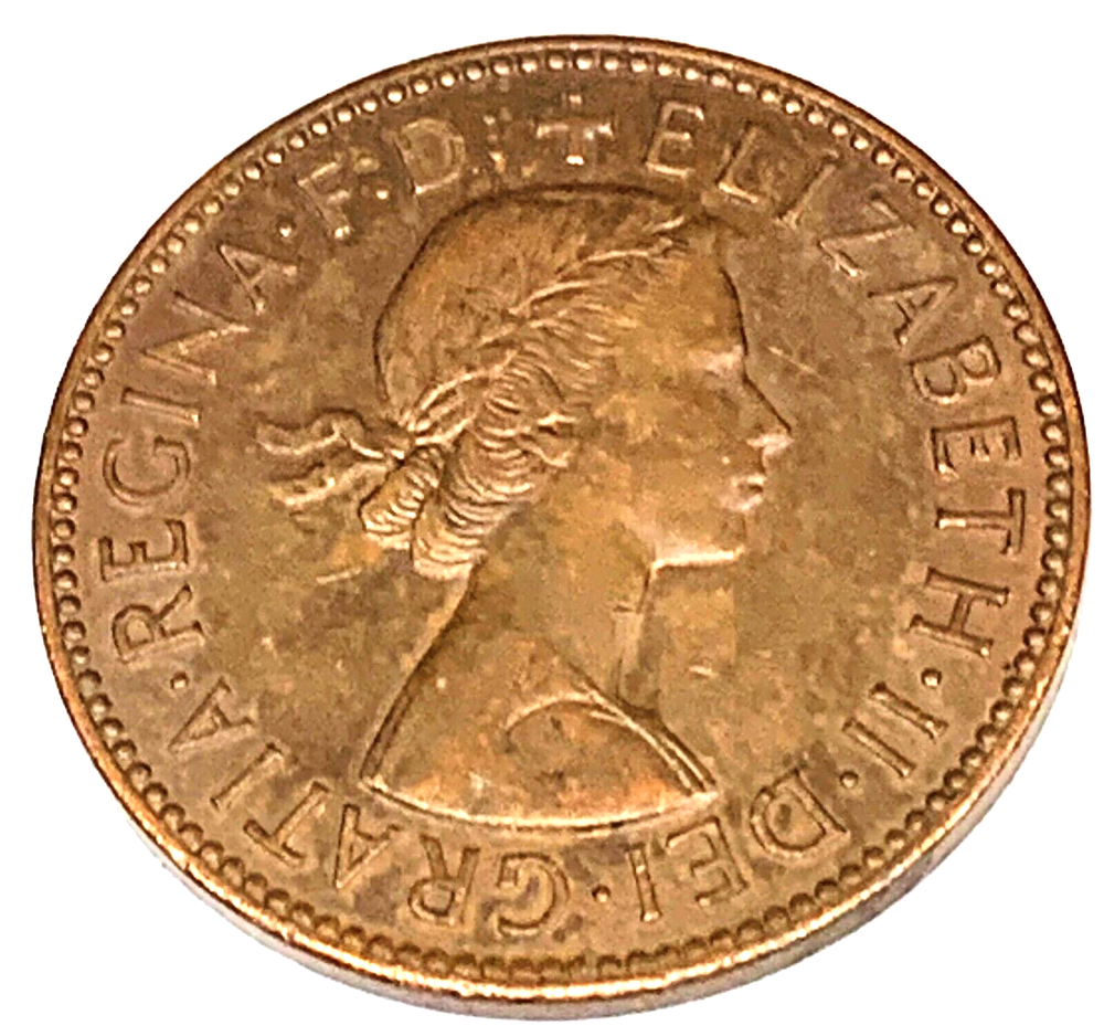 # C5262 GREAT BRITAIN COIN, HALF PENNY 1962