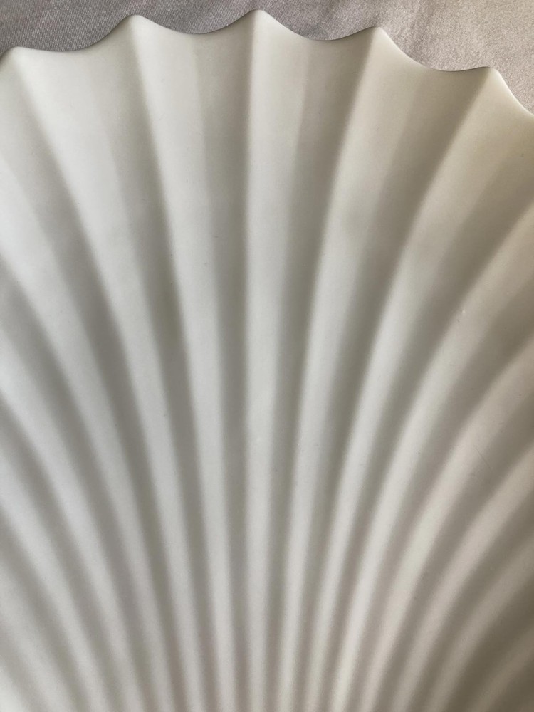 Vintage White Seashell Serving Dish