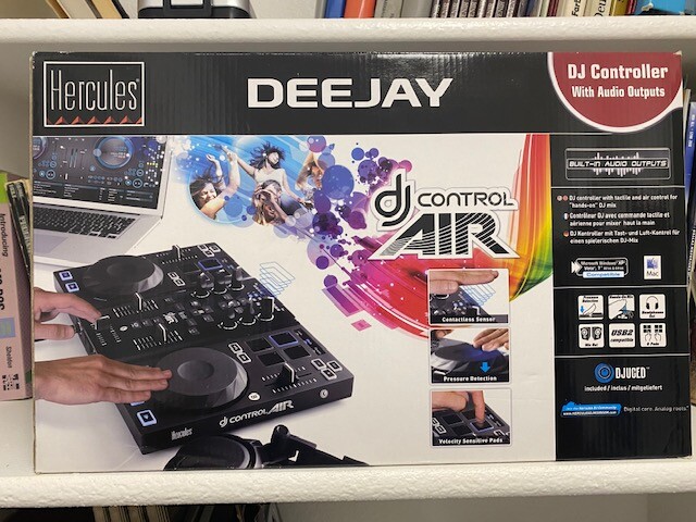 Hercules Deejay DJ Control Air Turntable Controller Mixer Windows Compatible NIB