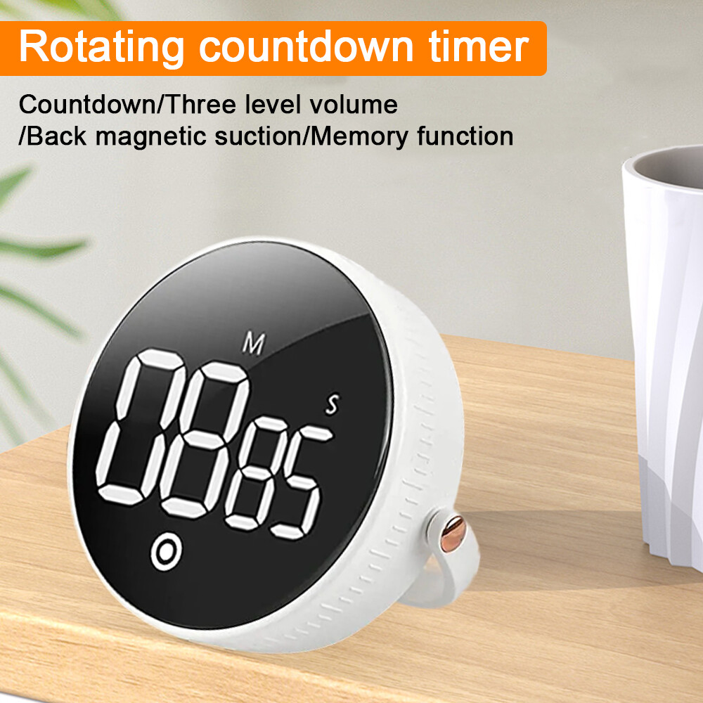 Large LED Display Magnetic Countdown Countup Timer Digital Kitchen Cooking Timer