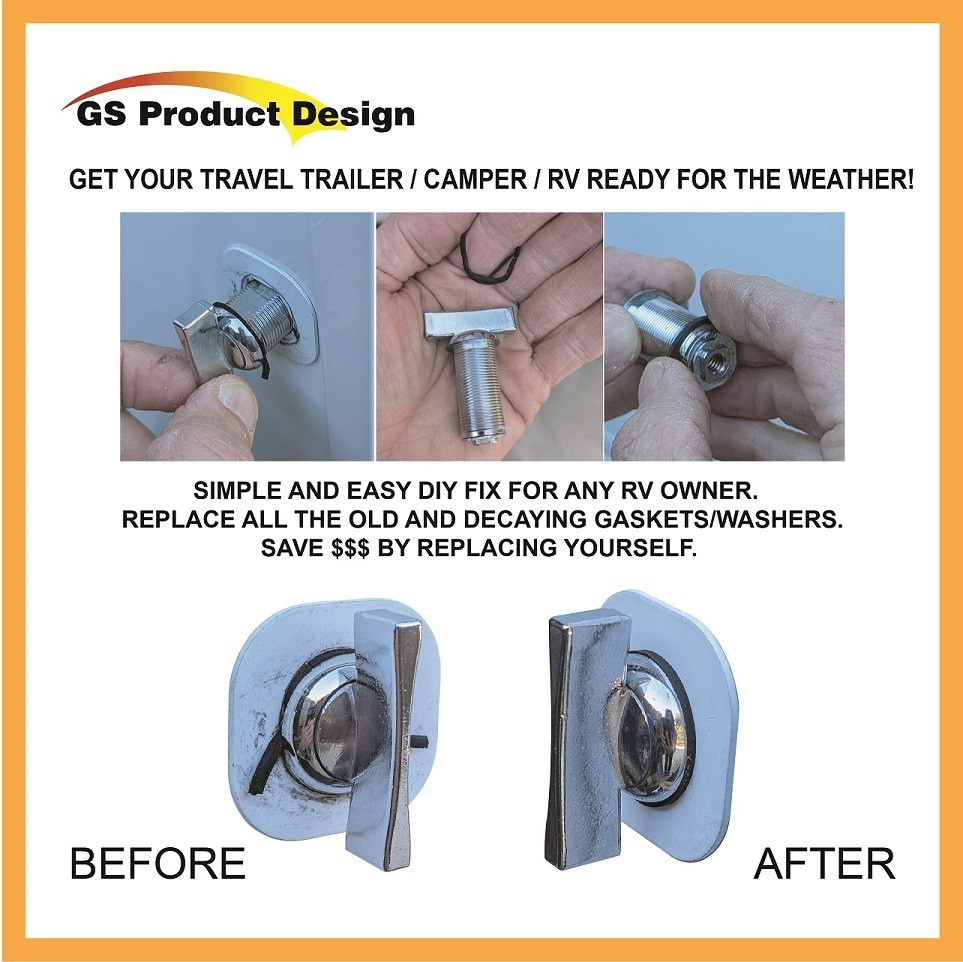 HATCH LATCH GASKETS Rubber Gasket for RV Storage compartment door Levers/locks